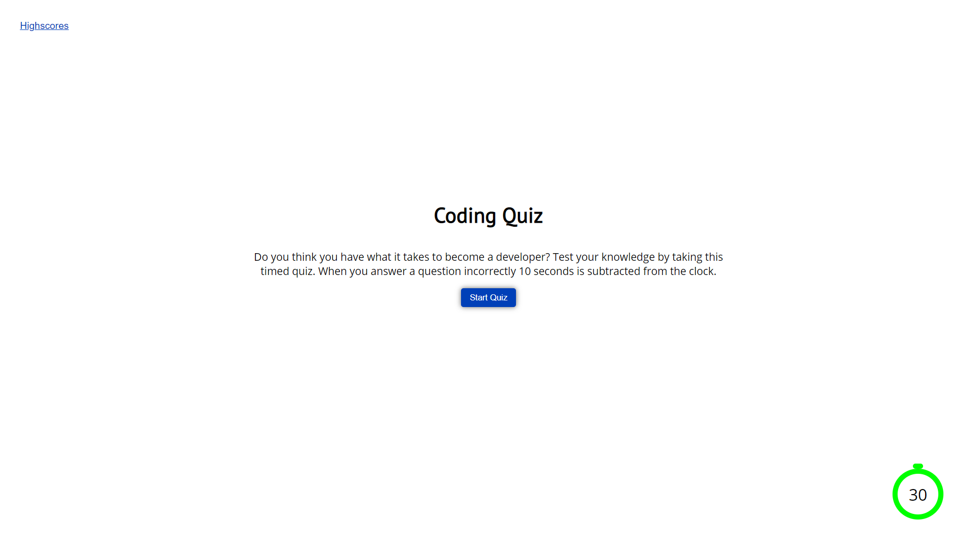coding quiz